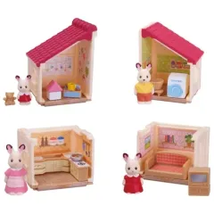 【中古】おもちゃ 全4種セット 「シルバニアファミリー 森のすてきなお部屋4」