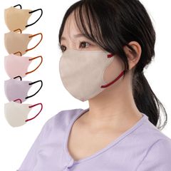 【在庫限定セール】立体マスク 3D 不織布 日本製 カラー くちばし 30枚 小顔 使い捨て メガネが曇りにくい 呼吸しやすい 口紅に付かない 耳が痛くならない