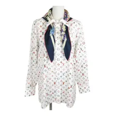 【美品】ルイヴィトン☆モノグラム入り長袖シャツ スカーフ フラワー 入手困難 LOUIS VUITTON - 【美品】ルイヴィトン☆モノグラム入り長袖