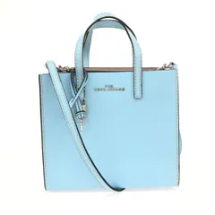 美品 MARC JACOBS マークジェイコブス  2WAYバッグ ブルー レザー レディース　240001073796