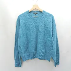 ◇ ⊇ UNIQLO ユニクロ 長袖 ニット セーター サイズL ライトブルー レディース E  【1502180049408】