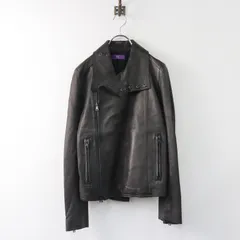 美品 ワイズピンクレーベル ヨウジヤマモト Y's Yohji Yamamoto スタンドカラー ラムレザージャケット 2/ダークブラウン【2400013823937】のサムネイル
