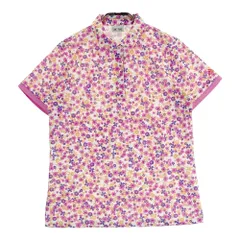 サイズ：L ADIDAS GOLF アディダスゴルフ N60140 半袖ポロシャツ 花柄 ピンク系 [240101518563] ゴルフウェア レディース ストスト
