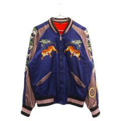 GUCCI (グッチ) リバーシブル刺繍スカジャン ジップアップジャケット