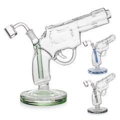 ピストル型ガラスボング パイプ ガラスパイプ CBD CBN ハーブ