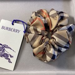 最後の1点【新品、未使用】BURBERRY チェック シルクシュシュ
