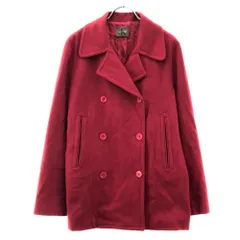Calvin klein カルバンクライン 90s USA製 ウールブレンド オールド ピーコート S レッド レディース 古着