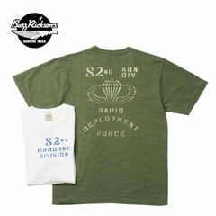 BUZZ RICKSON'S バズリクソンズ 半袖Tシャツ SLUB YARN T-SHIRT "82nd AIRBORNE DIV." BR79564