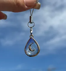 空　月　レジン　キーホルダー