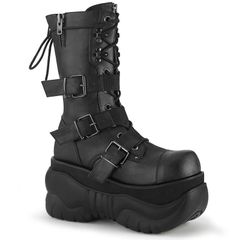 新品⭐️ Demonia 厚底 ロングブーツ 23.5cmブラック US7 - メルカリ