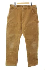 カーハート carhartt B01 DOUBLE KNEE PAINTER PANTS Dungaree Fit 34 × 32 ダブルニー ダック地 ペインター パンツ メキシコ製 2007年製 ブラウン 【ブランド古着ベクトル】【中古】250227
