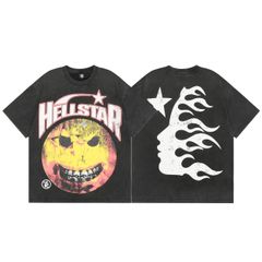 ヘルスター Hellstar Studios Evil Smile 半袖 Tシャツ Vintage Black ゆったり ユニセックス 並行輸入品 ブラック S M L XL