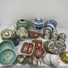 中国 景徳鎮 粉彩 花草昆虫文 酒杯 三客 F R4790 中国 景徳鎮 粉彩