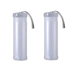 【人気商品】収納 プラスチック 絵の具 筆ケース 筆箱 丸型 2個セット セット ケース 筒 (2) 絵筆入れ store MaT