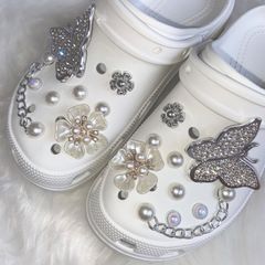 crocs クロックス ジビッツ パーツ デコパーツ 韓国 y2k キラキラ - R