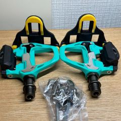 [新品]Race Work ビンディングペダル　チェレステカラー クリート付