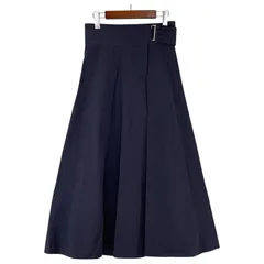 GALLARDAGALANTE ガリャルダガランテ ラップ風 ロングスカート size1/ネイビー
