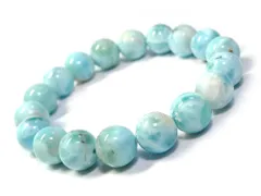 「1点もの 画像現品販売」 ラリマー 11mm ブレスレット パワーストーン 天然石 アクセサリー メンズブレスレット