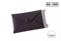 【6月末限定セール】新品｜未使用｜ラルコバレーノ｜L'arcobaleno｜エンベロープ カードケース｜D.BROWN*ORANGE｜LA601GT