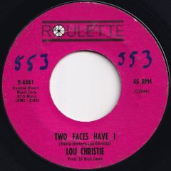 Lou Christie Two Faces Have I / All That Glitters Isn't Gold Roulette US R-4481 211825 ROCK POP ロック ポップ レコード 7インチ 45