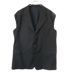 RAF SIMONS ラフシモンズ 23SS Blazer with elastic in sleeves ノースリーブジャケット 231-516 ブラック Sのサムネイル