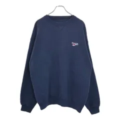 90年代 Reebok リーボック ワンポイントロゴ スウェット スポーツ ネイビー(メンズ XL相当)中古 古着 v2205