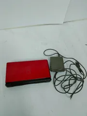 Nintendo DS Lite クリムゾン 通電起動初期化済 タッチペン欠品 ACアダプター付 任天堂 レッド