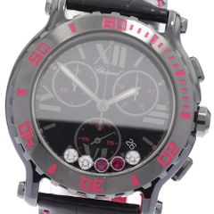 ショパール Chopard 288515-9013 ハッピースポーツ クロノ ミステリーピンク 5Pダイヤ クォーツ メンズ良品箱・保証書付き_898053