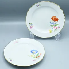 未使用近❤マイセン ベーシックフラワー 2つの花 プレート皿 ケーキ 朝顔 20 マイセン ベーシックフラワー（二つ花） ミニプレートを買い取り
