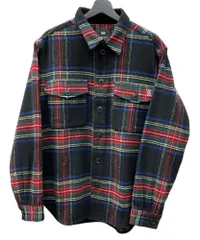 ウィンダンシー WIND AND SEA CPO SHIRT JACKET シャツ ステンカラー フロントボタン ロゴ 刺繍 WDS-O-GEN-23-Q2-JK-06 ジャケット チェック マルチカラー Lサイズ 104MT-1882のサムネイル