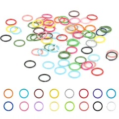 【人気商品】DIY 手作り アクセサリーパーツ ジュエリー 金具 アクセサリーパーツ 留め金 クラフト リングコネクター 丸いリング ジャンプリング ジャンプリング 素材 リング 材料 混合色 製作キット 丸環 (10mm マルカン 200個セット) サムコス