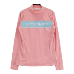 サイズ：M LE COQ GOLF ルコックゴルフ  モックネック長袖Tシャツ  ピンク系 [240101423461] ゴルフウェア レディース ストスト