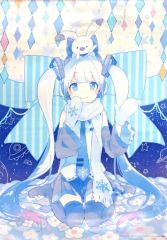 [중고] 태피스트리 스노우 미쿠 (부타) 태피스트리 [SNOW MIKU 2015] 스노우 미쿠 스카이 타운 한정