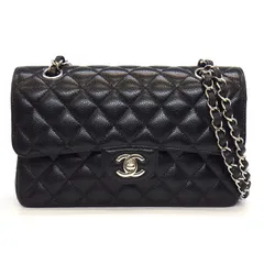 シャネル CHANEL ショルダーバッグ ハンドバッグ マトラッセ 23 クラシック スモール A01113 ブラック ボルドー グレインドカーフスキン シルバー金具 【中古】