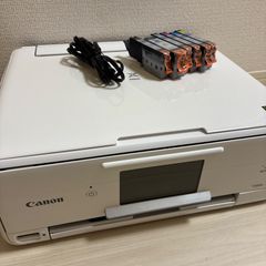 ◇新品未使用品◇Canon キャノン　複合プリンター TS8030 WH 純正インク付き