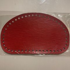 【編み物作品用底板】20cm×12cm48目ヴィトン風レッド nozomiさん製作 ロシアヤーン かぎ針編み ハンドメイド バッグ 糸 tシャツヤーン ズパゲッティ