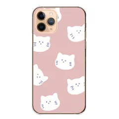 iPhone14Pro ケース カバー アイフォン14 プロ スマホケース ハードケース 猫 ねこ ネコ 白猫 かわいい 可愛い お揃い くすみカラー くすみピンク カラー02