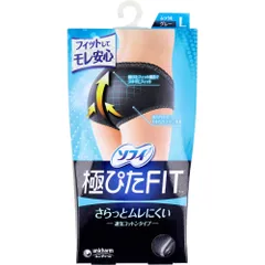 ソフィ 極ぴたFIT 通気コットンタイプ Lサイズ グレー 1枚入のサムネイル