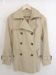 ◇ ◎ Viaggio Blu ビアッジョブルー ライナー付 長袖 トレンチ コート サイズ2 ベージュ レディース  【1203030004737】のサムネイル