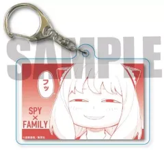 【中古】雑貨 アーニャ・フォージャー(赤) スクエアクリアキーホルダー 「SPY×FAMILY」