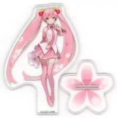 【中古】雑貨 桜ミク/右手桜持ち・左手首 描き下ろしクリアスタンド 「タイトーくじ本舗 桜ミク 2nd season」 D賞