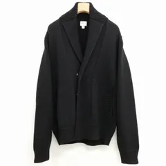 アルマーニ コレツィオーニ ARMANI COLLEZIONI 美品 ショールカラー ウール ニット カーディガン 52 ブラックのサムネイル