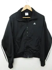 【送料無料】USA 古着 アディダス adidas ジャージ フィールドジャケット ロゴ刺繍 三本線 黒 メンズ Mサイズ■L24137AWS21-200905-10-03 （4）5/19