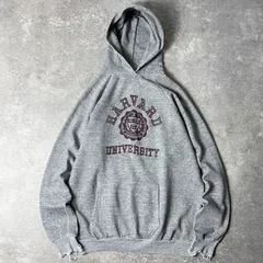 雰囲気系 80s USA製 HARVARD 3段 カレッジ プリント スウェット フード パーカー XL / 80年代 トレーナー ビンテージ ハーバード TULTEX