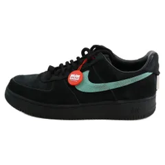 NIKE (ナイキ) ×TIFFANY&CO AIR FORCE 1 LOW 1837 BLACK ティファニー エアフォース1 ローカットスニーカー ブラック/ブルー US10.5/28.5cm DZ1382-001のサムネイル
