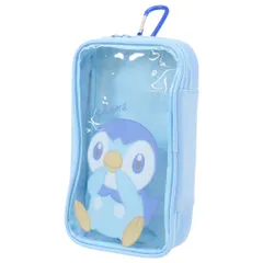 ポケットモンスター クリアポーチ カラビナ付きマルチポーチ ポッチャマ ポケモン マルヨシ 筆箱 新学期準備文具 ぬいぐるみポーチ キャラクター グッズ 