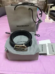 バレンシアガ　BALENCIAGA ベルト 今日特価】Balenciaga バレンシアガ レザーベルト-1 - メルカリ
