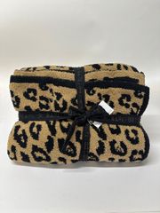【展示品】 Barefoot Dreams B563 ベアフットドリームス ブランケット CozyChi Blanket CAMEL/BLACK O/S