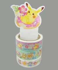 【中古】シール・ステッカー(キャラクター) Pokemon’s TROPICAL SWEETS マスキングテープ3本セット 「ポケットモンスター」 ポケモンセンター限定