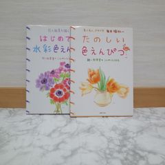 766bb20   ①たのしい色えんぴつ―わくわく、ドキドキ毎日描きたい　②はじめての水彩色えんぴつ　2冊セット   9784072343241   4072343242   292446